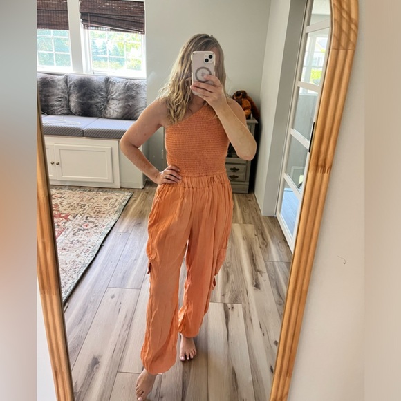 Jens pirate booty peach jumpsuit size S - Picture 7 of 8